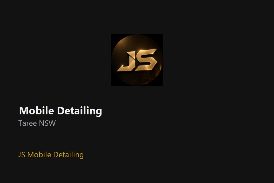 JS Mobile Detailing mobile service van and equipment in Taree NSW